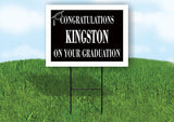 KINGSTON CONGRATULATIONS GRADUATE 18 in x 24 in Yard Sign Road Sign with Stand