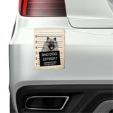 Keeshonden  Mugshot Bad Dog Fridge refrigerator Car Magnet