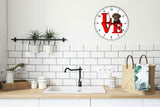 Chocolate Lab Park Cute Puppy Dog kitchen living room Wall Clock