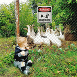 Warning Beware Of Geese Aluminum composite outdoor sign long-lasting