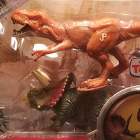 Jurassic Park Dino Battlers 2009 Toys R Us Triceratops & Tyrannosaurus Rex ! NEW