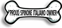 Proud Spinone Italiano Owner Bone Car Magnet Bumper Sticker 3"x7"