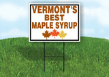 VERMONTS BEST MAPLE SYRUP LEAVES Yard Sign with Stand LAWN SIGN