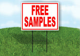 Free Samples  RED Yard Sign Road with Stand LAWN SIGN