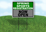 SPORTS REGISTRATION GREEN SILVER SPRING Yard Sign with Stand LAWN SIGN