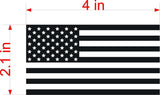 SET OF 3 Black white American Flag Car MAGNET Magnetic Bumper Sticker Marines