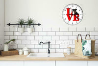 German Pinscher Cute Puppy Dog kitchen living room Wall Clock