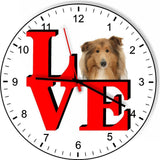 Collie Cute Puppy Dog kitchen living room Wall Clock