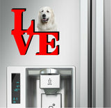 Great Pyrenees Dog Love Park Dog Fridge Refrigerator Car Magnet