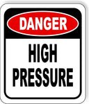 Danger high-pressure metal outdoor sign long-lasting
