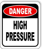 Danger high-pressure metal outdoor sign long-lasting