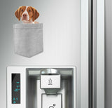 Brittany Dog in pocket Fridge Car Magnet Bumper Sticker App size 4"x7"