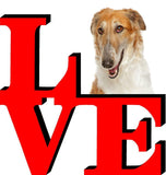 Borzoi Dog Love Park Cute Dog Fridge Refrigerator Car Magnet