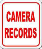 CAMERA RECORDS metal outdoor sign long-lasting