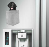 Retriever Curly-Coated in pocket Fridge Car Magnet Bumper Sticker App size 4"x7"