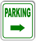 PARKING DIRECTIONAL GREEN 8 Arrow Variations Metal Aluminum composite sign