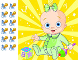 Pin the Pacifier on the Baby Gender Neutral Shower Game Party Accessory boy girl