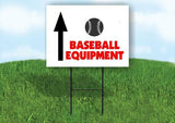 Baseball EQUIPMENT STRAIGHT ARROW Yard Sign with Stand LAWN SIGN