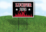 LUCIFER 2024 Yard Sign Road with Stand LAWN SIGN