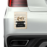 Shih Tzu Mugshot Bad Dog Fridge refrigerator Car Magnet