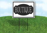 BOUTIQUE BLACK TAG Yard Sign Road with Stand LAWN SIGN
