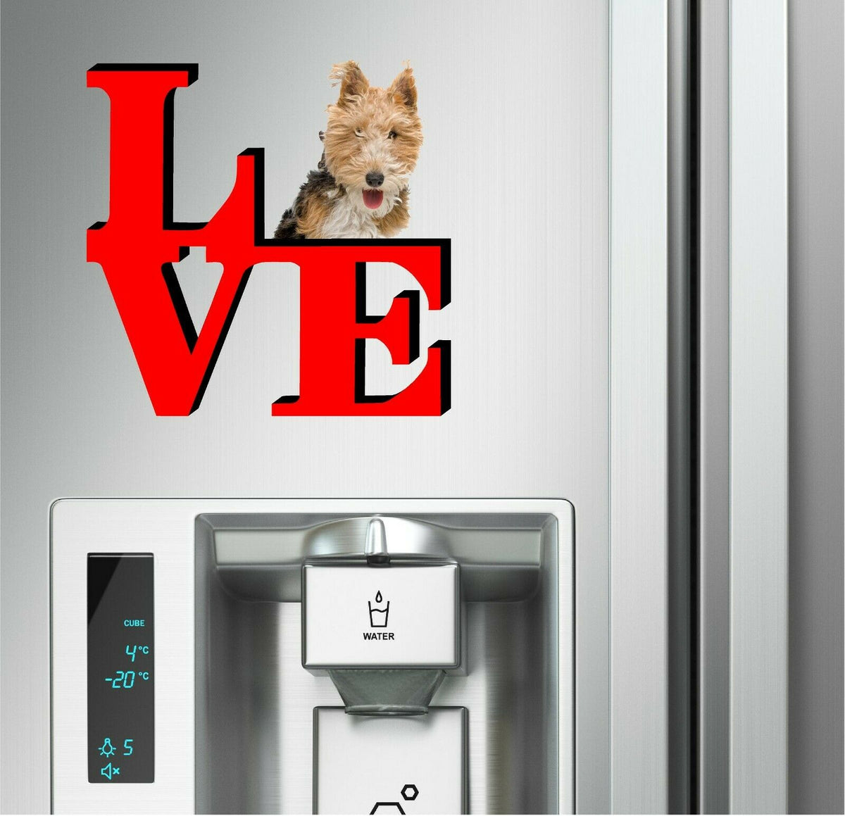 Fox Terrier Dog Love Park Dog Fridge Refrigerator Car Magnet – Work ...