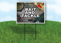 BAIT AND TACKLE Yard Sign Road with Stand LAWN SIGN