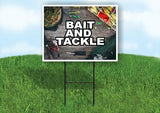 BAIT AND TACKLE Yard Sign Road with Stand LAWN SIGN