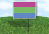 POLYSEXUAL FLAG Yard Sign Road with Stand LAWN POSTER