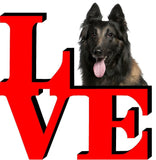 Belgian Tervuren Love Park Cute Dog Fridge Refrigerator Car Magnet
