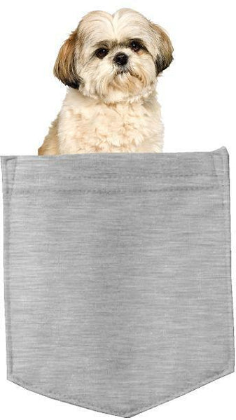 Shih Tzu Dog in pocket Fridge Car Magnet Bumper Sticker App size 4"x7"