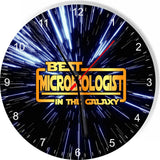 Best Microbiologist Star Galaxy Wars Space Kitchen Living room Wall Clock