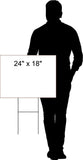 HIRING WAIT STAFF BLACK BORDER Yard Sign with Stand LAWN SIGN