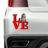Afghan Hound Love Park Cute Dog Fridge Refrigerator Car Magnet