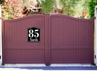 85 Yards Distance Marker Running Race  Marathon BLACK  Aluminum Composite Sign