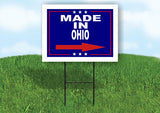 OHIO MADE IN RIGHT ARROW Yard Sign w Stand LAWN SIGN Single