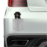 Lhasa Apso Dog in pocket Fridge Car Magnet Bumper Sticker App size 4"x7"