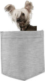 Chinese Crested Dog in pocket Fridge Car Magnet Bumper Sticker App size 4"x7"