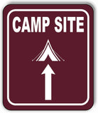 CAMP SITE DIRECTIONAL ARROW TRAIL 8 Variations Metal Aluminum composite sign