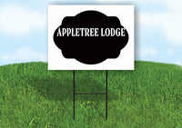 APPLETREE LODGE BLACK TAG HOUSE SIGN