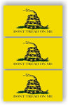 SET OF 3 Don’t Tread On Me Flag American Flag Car MAGNET Magnetic Bumper Sticker
