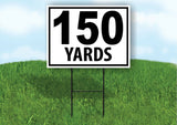 150 YARDS DISTANCE MARKER TARGET RUNNING Plastic Yard Sign ROAD SIGN with Stand