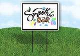 SMOOTHIE BAR GRAPHICS WITH BORDER Yard Sign with Stand LAWN SIGN