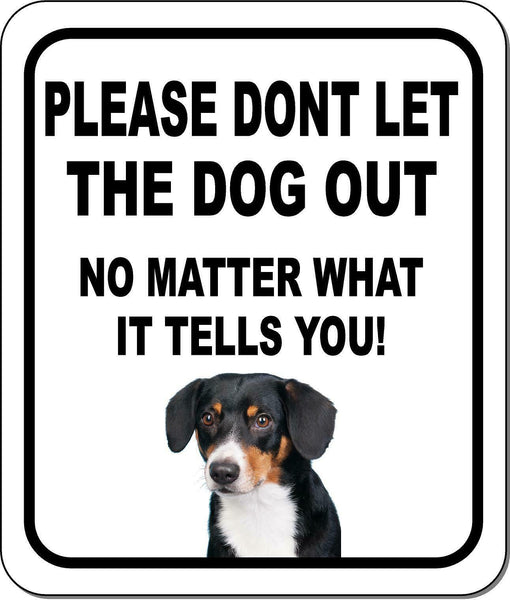 PLEASE DONT LET THE DOG OUT Wirehaired Vizsla Metal Aluminum Composite Sign
