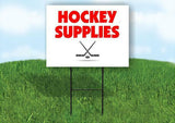 Hockey SUPPLIES Plastic Yard Sign ROAD SIGN with Stand
