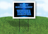 YESENIA RETIREMENT BLUE 18 in x 24 in Yard Sign Road Sign with Stand