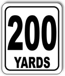 200 YARDS Distance Marker Running Race 5k Marathon Aluminum composite sign