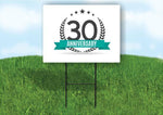 30 year anniversary Yard Sign Road with Stand LAWN SIGN