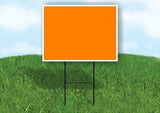 BLANK ORANGE SIGN Plastic Yard Sign ROAD SIGN with Stand