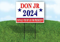 DON JR 2024 FOR PRESIDENT Yard Sign Road with Stand LAWN SIGN